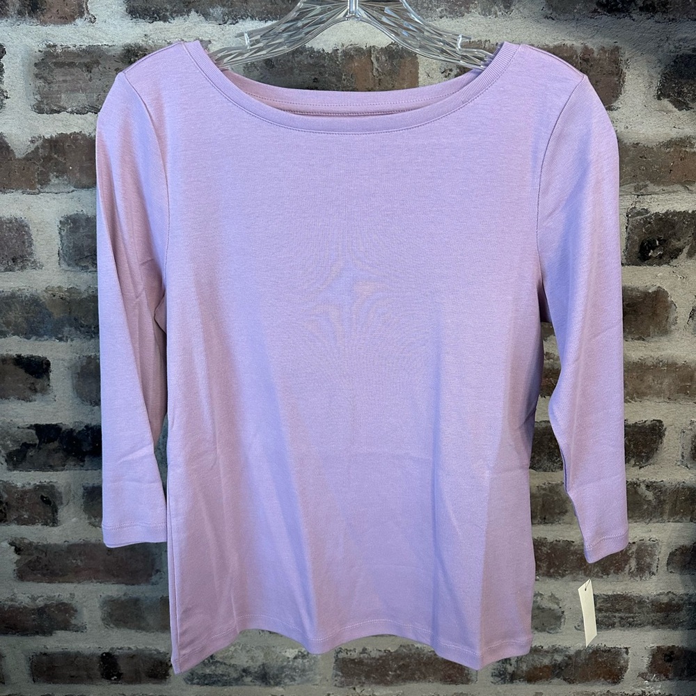 NWT Purple Talbots Top - Petite Medium